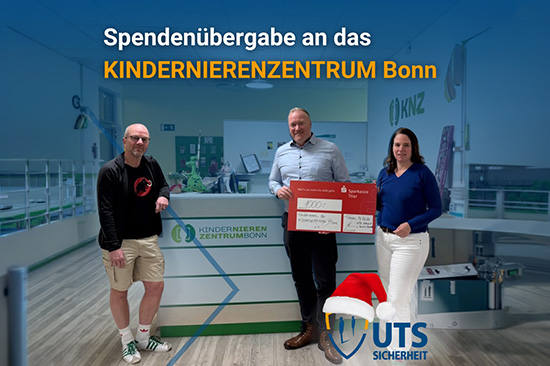 1.000 Euro Spende von UTS Sicherheit